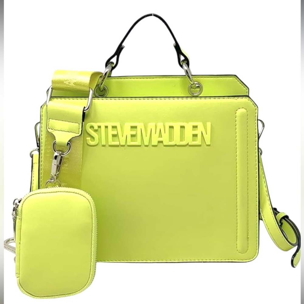 Steve Madden Bevelyn Convertible Crossbody Bag - Cyber Lime